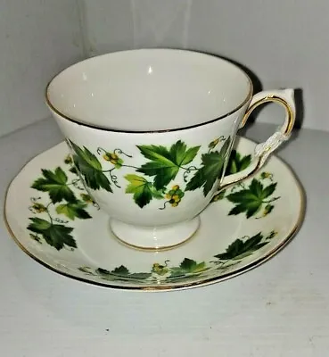 Buy Vintage Cup And Saucer Set Queen Anne Bone China Made In England Exc Ivy  • 11.37£