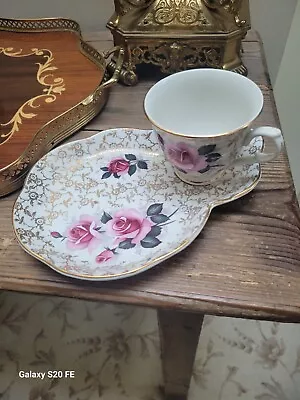 Buy Old Foley James Kent Cup And Biscuit Saucer Floral • 15£