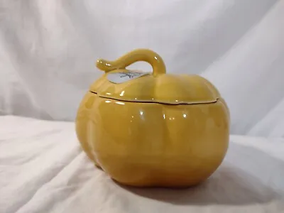Buy MATCERAMICA Ceramic Pottery Orange Pumpkin Bowl With Lid MADE  IN PORTUGAL • 19.25£
