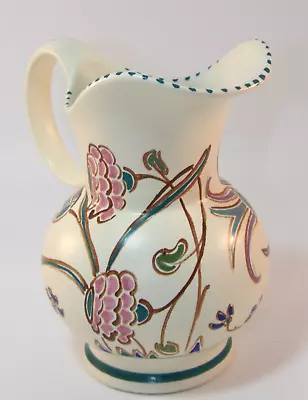 Buy Honiton Pottery Devon 1 1/4 Pint Hand Painted  Floral Pitcher Jug  1980s VGC • 9.99£