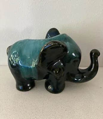 Buy Blue Mountain Pottery Elephant Calf Trunk Up • 11.99£