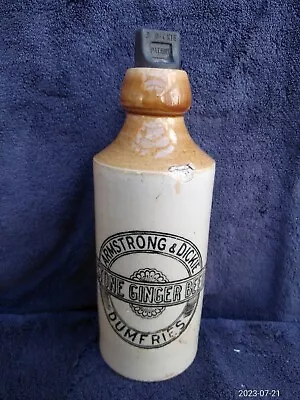 Buy Antique Buchan Scottish Pottery Ginger Beer Bottle Dumfries Armstrong & Dickie • 24£