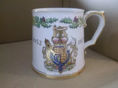 Buy Spode Fine Bone China Tankard HM Queen's Silver Jubilee 1952-1977 • 10£