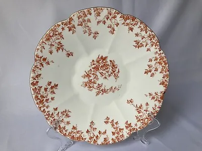 Buy Antique C1890 ,Wileman Foley China ,Pre-Shelley -5097 ROUND CAKE PLATE ,Red Ivy • 68£