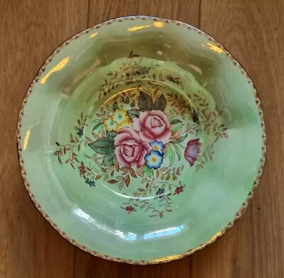 Buy MALING Pottery Lustre Ware ROSALIND GREEN Plate Dish Made In Newcastle England • 35£