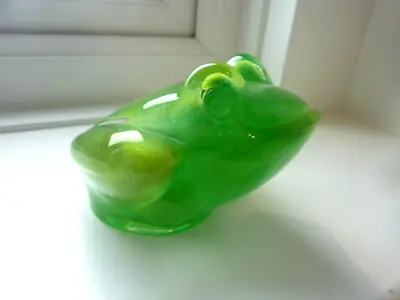 Buy Fabulous Daum Large Green Art Glass Frog Sculpture Paperweight • 150£