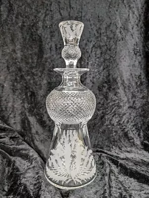 Buy Edinburgh Crystal  Decanter Hand Cut In The Thistle Pattern • 149.99£