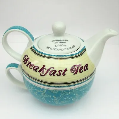 Buy Arthur Wood Pot Of Tea For One With Cup Breakfast Tea Porcelain Birthday Gift • 12.95£