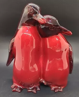 Buy Royal Doulton Flambe Penguins Figurine HN133 Decorative Collectable Figurine RED • 149.99£