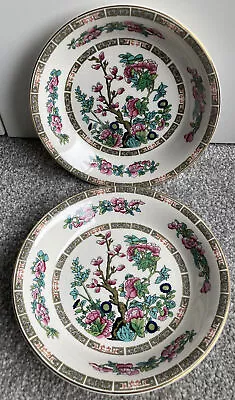Buy Vintage Lord Nelson Pottery Indian Tree Soup Dessert Bowl X2 18.5cm VGC • 6.99£