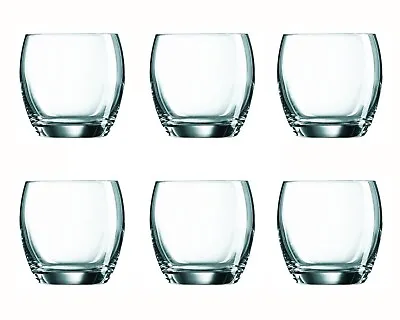 Buy 6 Pcs Salto Tumbler Set 300ml Water Whiskey Short Drinking Glasses Clear Tall • 10.99£