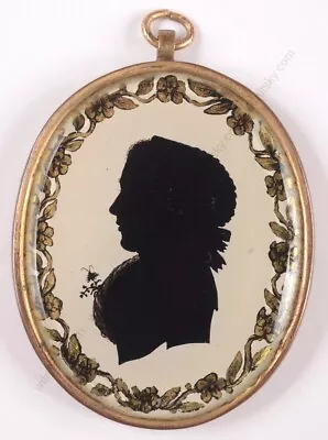 Buy  Silhouette Portrait Of A Lady , American Miniature, Ca. 1800 (m) • 292.52£