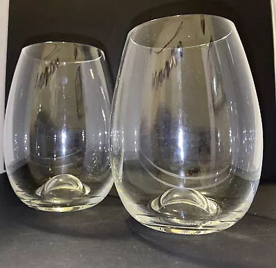 Buy Dartington Stemless Wine Glasses, Great Pre-owned Condition, Very Clean, Nice! • 5.41£