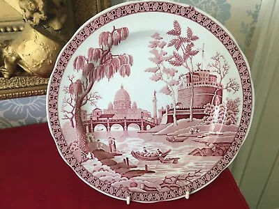 Buy Spode Archive Collection Georgian Series Rome (pink) Dinner/decorative Plate • 10£