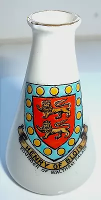 Buy WH Goss Crested China Cone Vase Henry Of Blois Waltham Palace Southampton • 2.99£