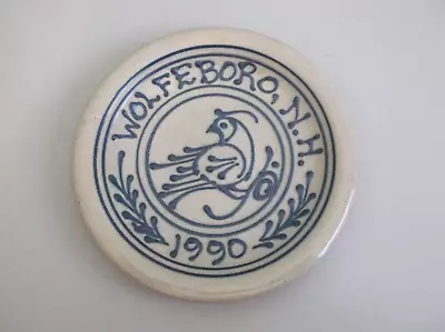Buy Cornish Hill Pottery WOLEBORO NH 1990 Slip Trail American Stoneware Bird Plate • 4.73£