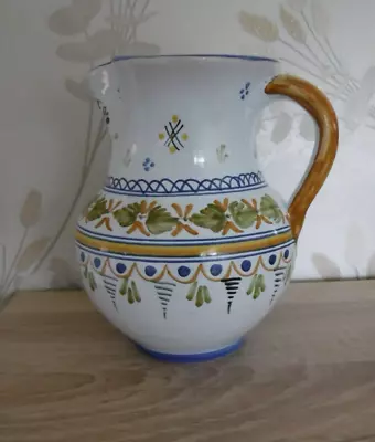 Buy Vintage Spanish Talavera Hand Painted Stoneware Pitcher Jug Made In Spain • 15.99£