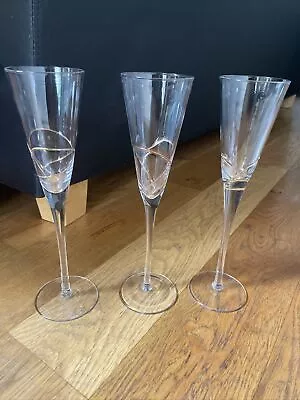 Buy Royal Doulton Crystal Champagne Flutes Set Of 3 • 40£