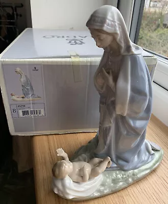 Buy Lladro Mary+baby Jesus Nativity HOLY NIGHT 5796 Original Box.Excellent Condition • 120£