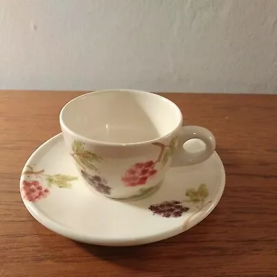 Buy Poole Pottery Dorset Fruits Small Cup And Saucer Grape Design • 10£