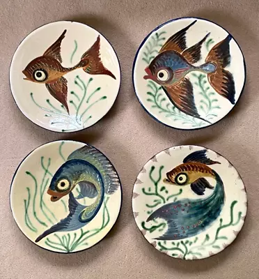 Buy Vintage Spain Puigdemont Wall Plates (x4) Mid Century Approx 21cm Wide • 130£