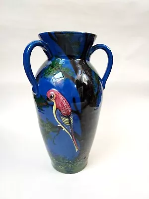 Buy 1930s Torquay Ware Relief Parrot Vase • 40£