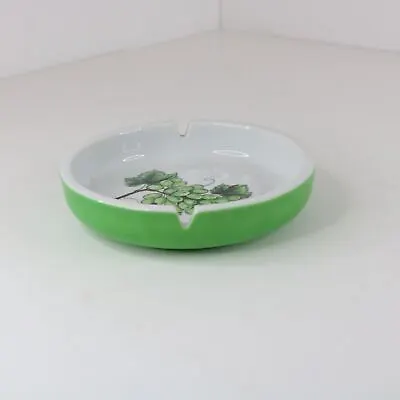 Buy Vintage Japanese Hand-painted Floral Ceramic Ashtray • 11.33£
