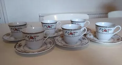 Buy Royal Doulton Kingswood Bone China Set Of 6 Cups And Saucers Excellent Condition • 24£