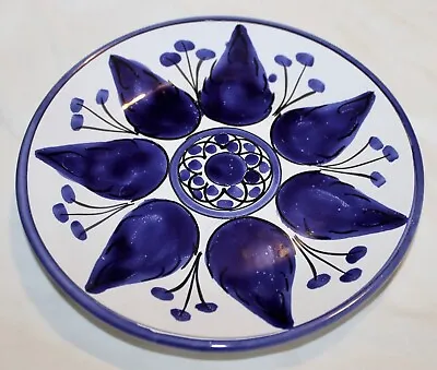 Buy Vintage Sicilian Ceramic Hand Made Painted & Signed By Artist Cobalt Blue Plate • 28.29£