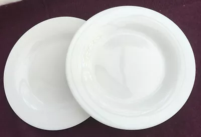 Buy Side/breakfast Plates X 2, Arcopal, France, Pyrex Milk Glass, 7.5 , Vintage • 8£