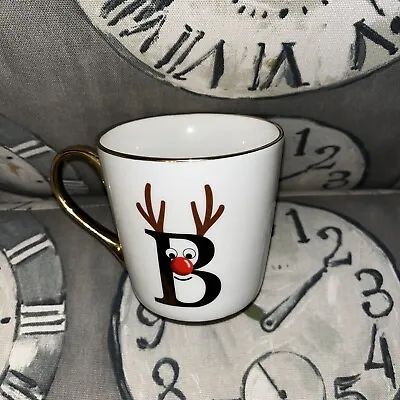 Buy Tesco Christmas Mug Reindeer Letter B  • 6£