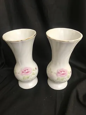 Buy 2 X Unmarked Bud Vases - 15cm Tall - VGC • 4.99£