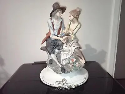 Buy Capodimonte Porcelain Courting Couple Figurine Signed NICO VENZO • 145£