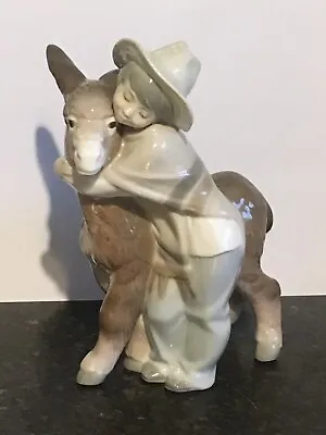 Buy Stunning Lladro Porcelain Figure Boy With Donkey • 9.99£