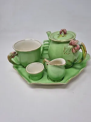 Buy Vintage Grimwades Royal Winton Green Tiger Lily Tea For One • 44.99£