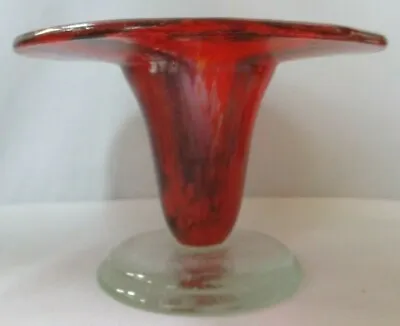 Buy Domsky Studio Art Glass Pedestal Vase - 2003 • 60.60£