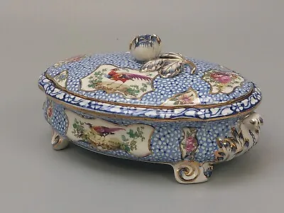 Buy Booths Mosaic Panel Porcelain Trinket Box With Pheasants • 79£
