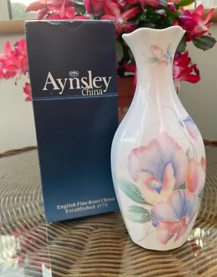 Buy Aynsley Little Sweetheart Essex Vase Vintage Fine Bone China - Boxed • 14.99£