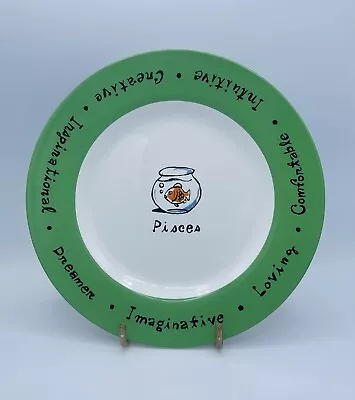 Buy Collectible 12 Pottery Barn What’s Your Sign 8” Plates Positive/Negative Traits • 118.11£