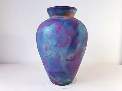 Buy Copper Matte Raku Vase , Large Vase , 2.5 Liters Volume , Pottery , American Rak • 224.89£