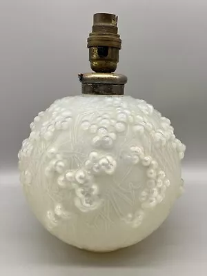 Buy Art Deco Rene Lalique ‘druide’ Opalescent Glass Lampbase Signed R. Lalique  • 395£