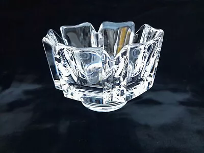 Buy Mid Century Swedish Orrefors  Corona  Crystal Glass Bowl, 11cm Diameter • 25£