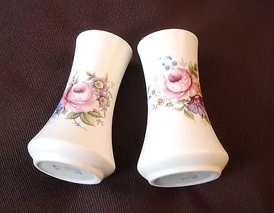 Buy A Pair Of Hand Painted AXE VALE Pottery Devon England Floral Vase • 12£