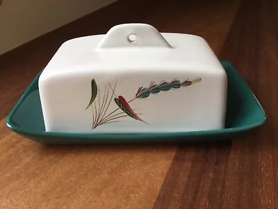 Buy Vintage Bourne Denby Green Wheat Butter Dish Excellent Condition • 10£