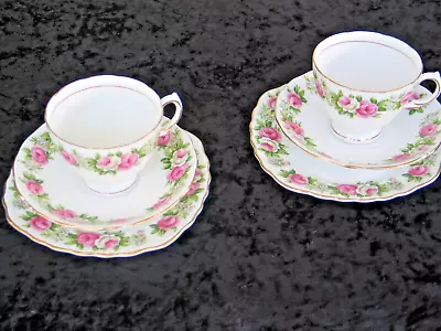 Buy 2 Bone China Trios Tea Cup Saucer Plate Colclough Enchantment England Freepost • 18.99£