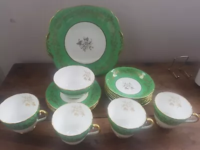 Buy Adderley Floral Fine Bone China England 18 Piece Vintage Tea Set • 20£