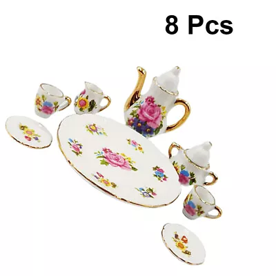 Buy Kids Tea Set - Adorable 8 Piece Miniature Teapot, Cup, And Dish Set • 11.88£