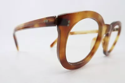 Buy Vintage 40s Acetate Eyeglasses Frames Hand Made In France 42-18 145 Superbe • 15£