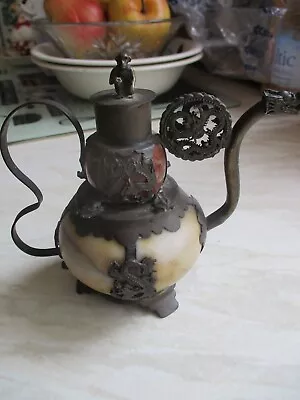 Buy Tibetan Chinese Small Ornamental Flagon/Teapot Signed • 4.99£