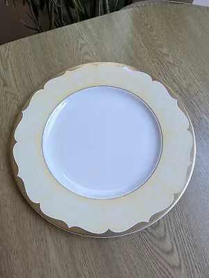 Buy Vintage Marks & Spencer Gold Arabesque Dinner Plates 10 3/4  Look Unused Superb  • 7.95£